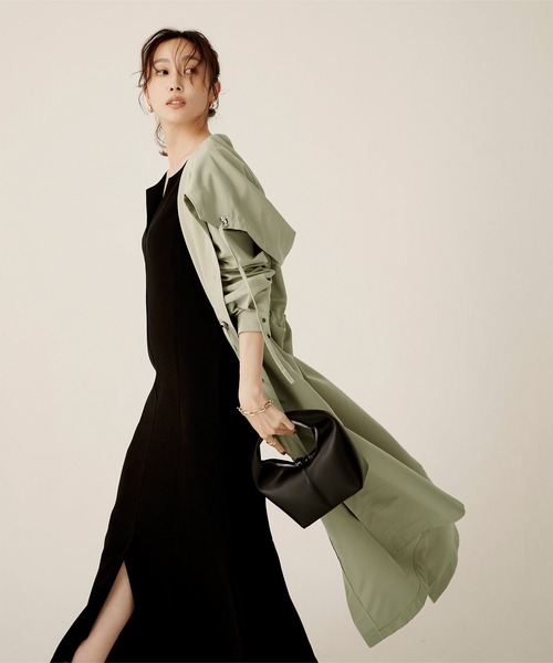 「ur's」 モッズコート M ネイビー レディース_画像7