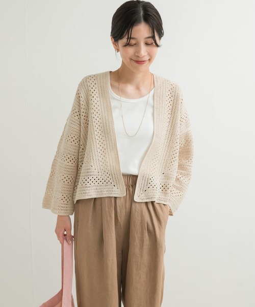 DOORS URBAN RESEARCH クロシェレースボレロ URBAN RESEARCH DOORS（アーバンリサーチドアーズ） カーディガン