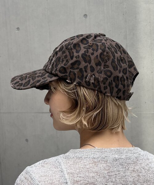 WHO'S WHO gallery（フーズフーギャラリー） キャップ 帽子 LEOPARD