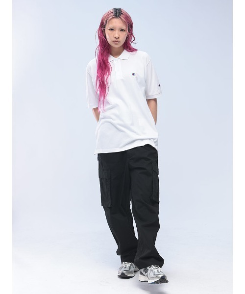 REIGNING CHAMP ピケポロシャツ 鹿子ポロシャツ カノコ 白 REIGNING CHAMP ピケポロシャツ 鹿子ポロシャツ カノコ 白