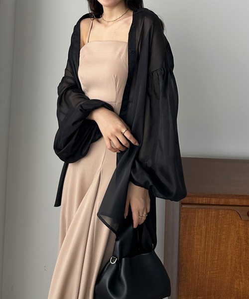 「Louere」 長袖ブラウス MEDIUM ブラウン レディース Louere 「Louere」 長袖ブラウス MEDIUM ブラウン レディース