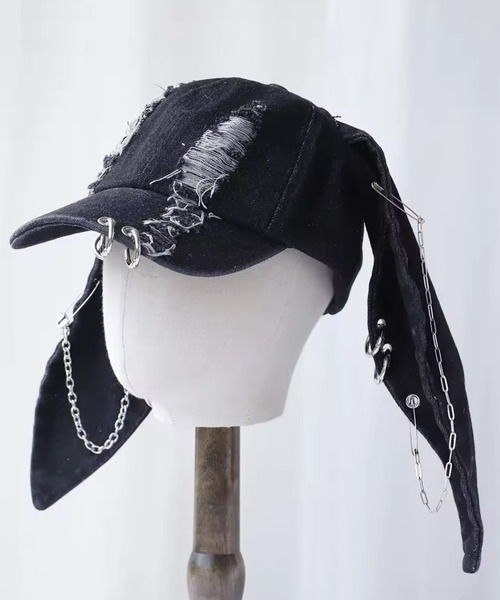 【デニムで小慣れ感を♪】エルメス デニムキャップ テス・ピアス NEW ERA New Era(ニューエラ) 9FORTY A-FRAME DAMEGED DENIM / A