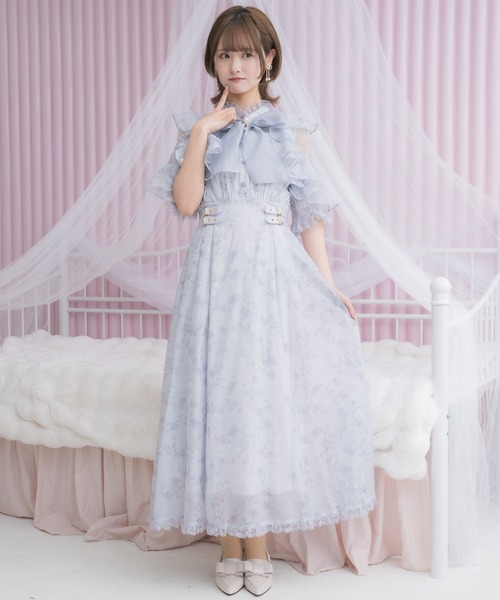 クチュールバイロジータ ワンピース ボウタイリボンシアーワンピース