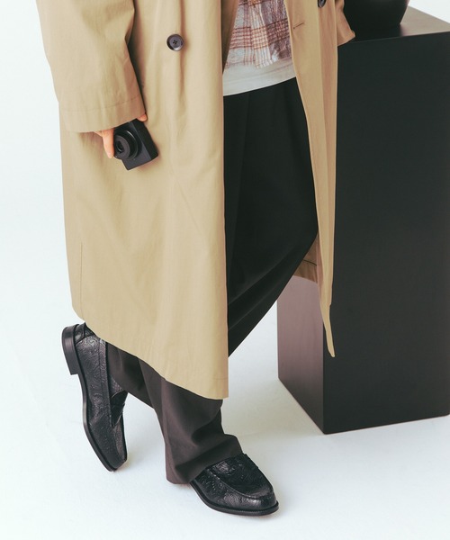 The Kenford Fineshoes ローファー EMBOSSED LOAFERS BLACK