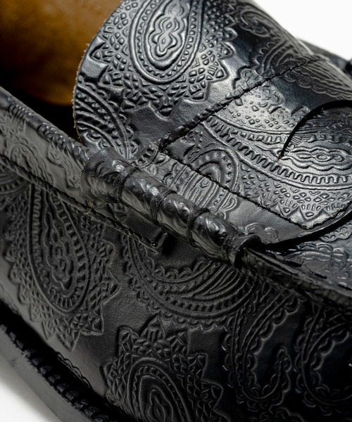 靴 KENFORD EMBOSSED LOAFERS / BLACK PAISLEY THE KENFORD FINESHOES（ケンフォード ファインシューズ）の公式