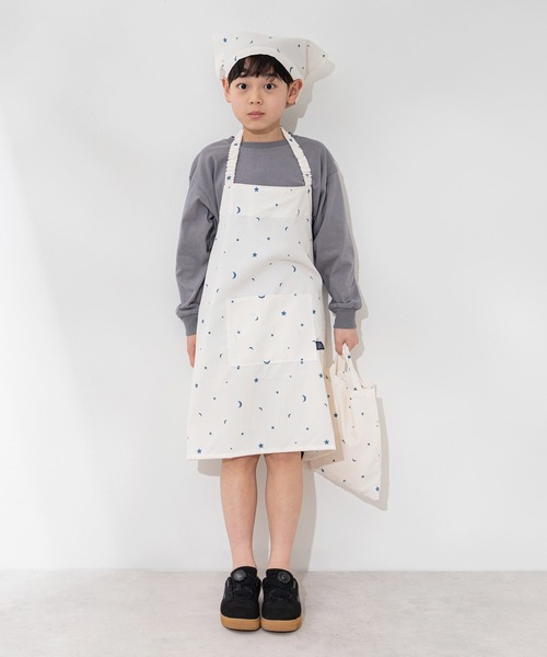 エプロン・三角巾 mk MKD.ZAKKA エプロン キッズエプロン 三角巾・収納バッグセット