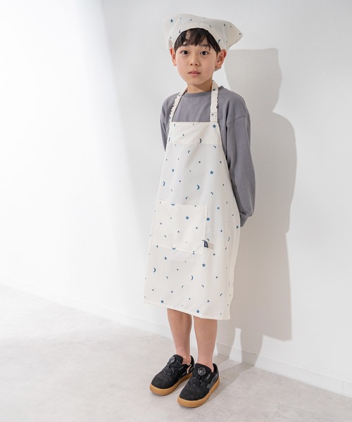 エプロン・三角巾 mk MKD.ZAKKA エプロン キッズエプロン 三角巾・収納バッグセット