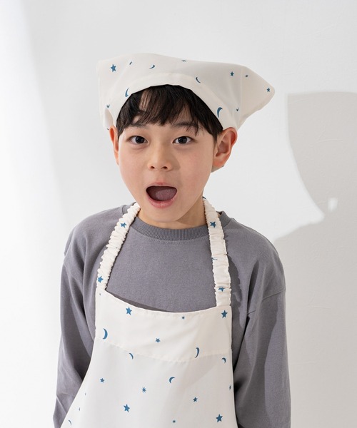 MKD.ZAKKA エプロン キッズエプロン 三角巾・収納バッグセット