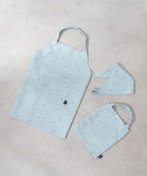 MKD.ZAKKA エプロン キッズエプロン 三角巾・収納バッグセット