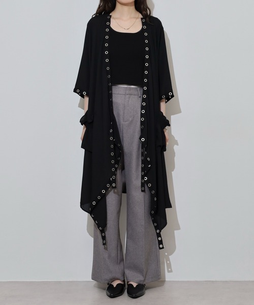 FUNALIVE カーディガン je crois soi シフォン ロング