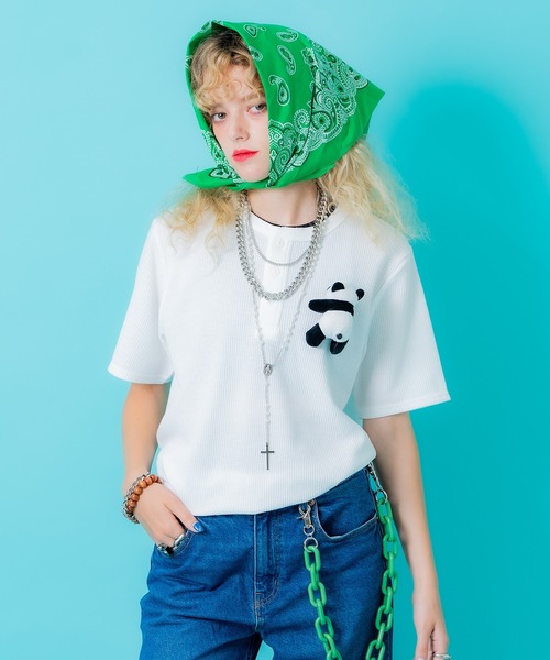 tシャツ TEDDY ankoROCK ヘンリーネックTシャツ レディース メンズ