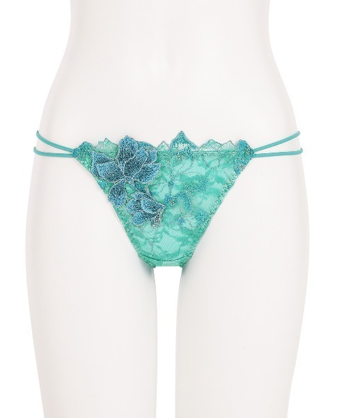 LaceSkirtMagnolia マグノリア ジュールズプラス　Jours+ french blue】Magnolia Tulle Lace Bra Set