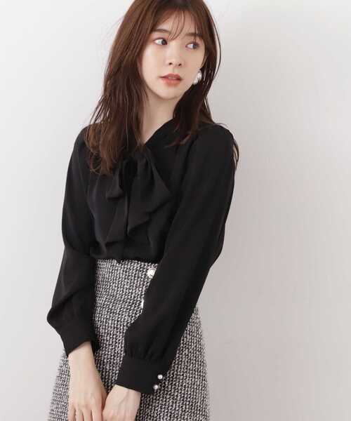 「PROPORTION BODY DRESSING」 長袖ブラウス MEDIUM ブラック レディース