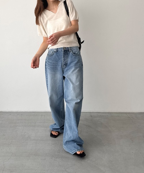 ニット セーター El mar　リネンレーヨンポロニット レディース CANAL JEAN ニット セーター El mar リネンレーヨンポロニット