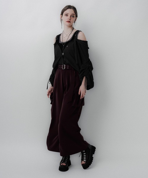 HARE 【LADIES】 2WAYオフショルダーシャツ HARE（ハレ）の「2WAYオフショルダーシャツ(HARE)（シャツ