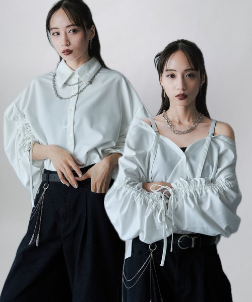 HARE（ハレ） ブラウス シャツ 2WAYイソザイオフショルシャツ(HARE