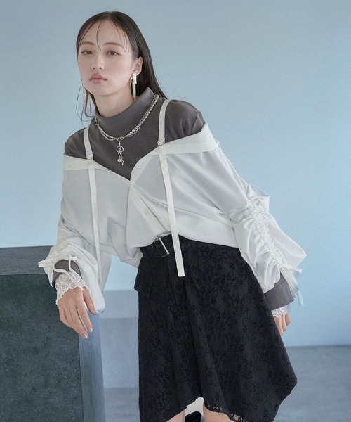 HARE（ハレ） ブラウス シャツ 2WAYイソザイオフショルシャツ(HARE