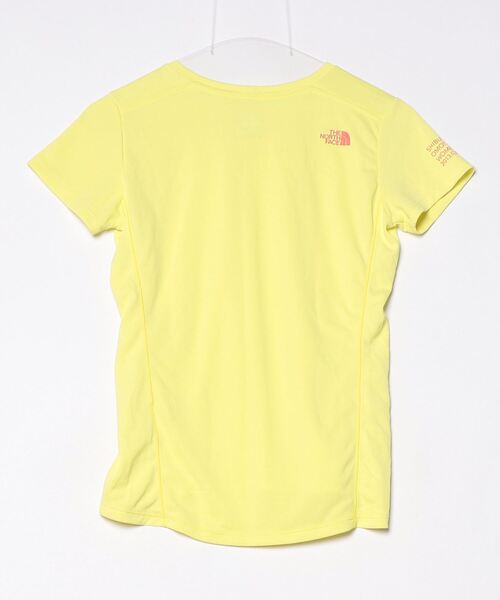 「THE NORTH FACE」 ワンポイント半袖Tシャツ S イエロー レディース
