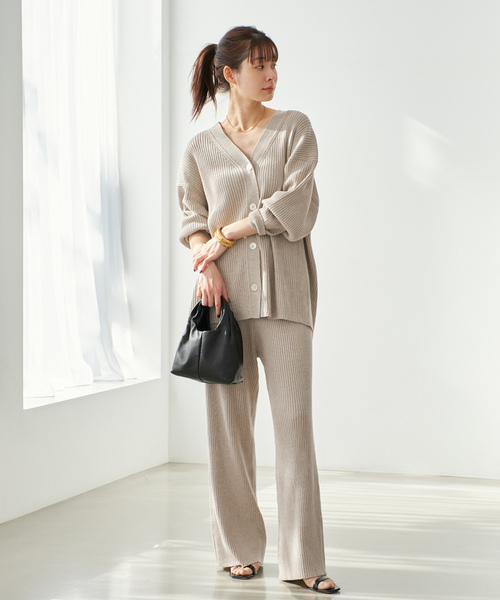 plage（プラージュ） ニットカーディガン - グレー レディース