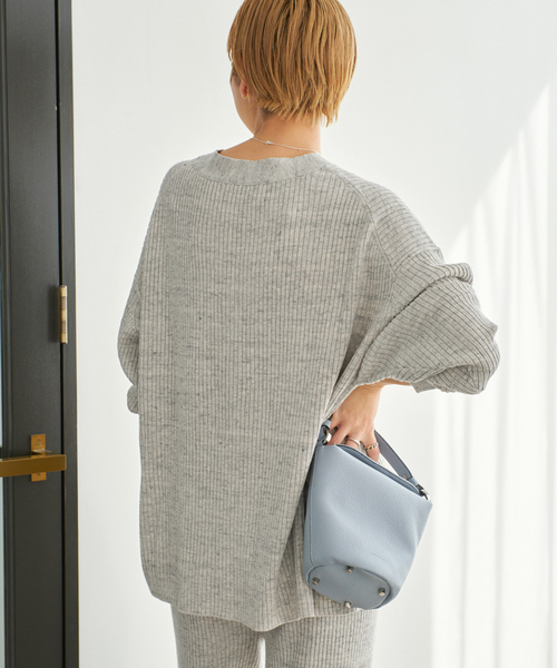 plage（プラージュ） ニットカーディガン - グレー レディース