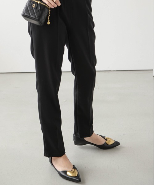 「AMELY」 フラットパンプス 35 ブラック レディース