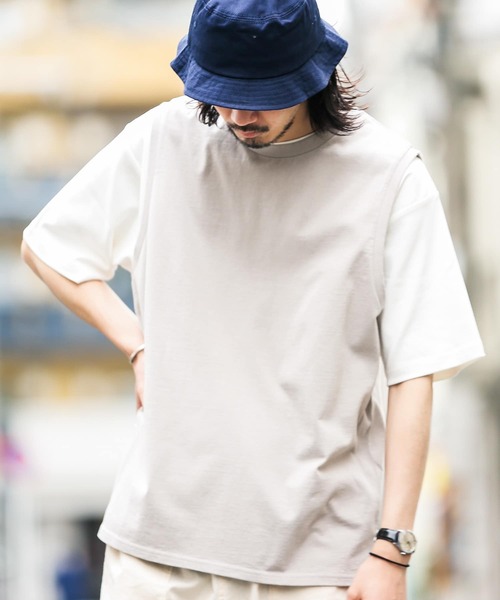「URBAN RESEARCH Sonny Label」 ノースリーブトップス MEDIUM オフホワイト メンズ