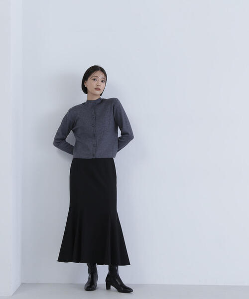 NATURAL BEAUTY BASIC」 ニットアンサンブル FREE ブルー NATURAL BEAUTY BASIC」 ニットアンサンブル FREE ブルー