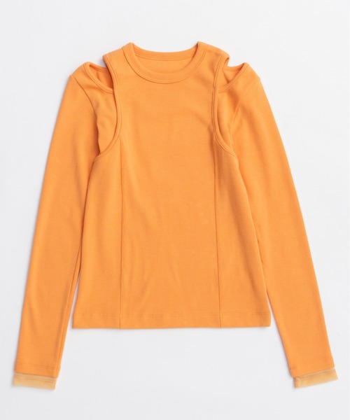 MAISON SPECIAL（メゾンスペシャル） tシャツ Shoulder Slit Ribbed