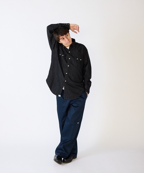orSlow　 SHIRT　オアスロウ　シャツ　別注 orSlow シャツ orSlow/オアスロウ BLACK DENIM WESTERN SHIRT