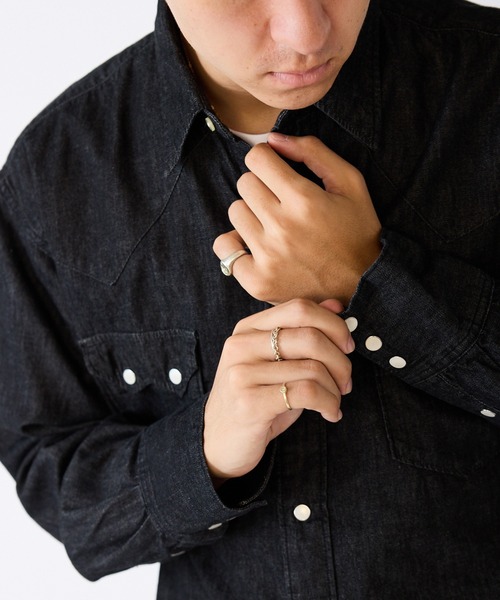 orSlow シャツ orSlow/オアスロウ BLACK DENIM WESTERN SHIRT