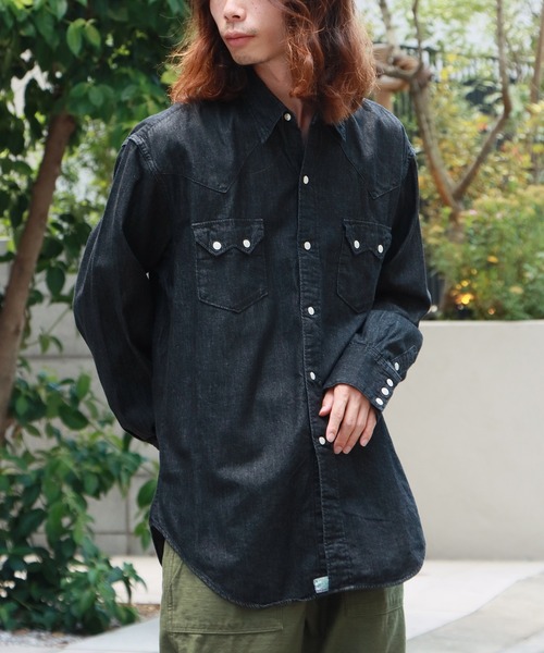 Orslow カバーオール　シャツ　メンズ　レディース orSlow オアスロウ orslow ルーズ フィット デニム カバーオール