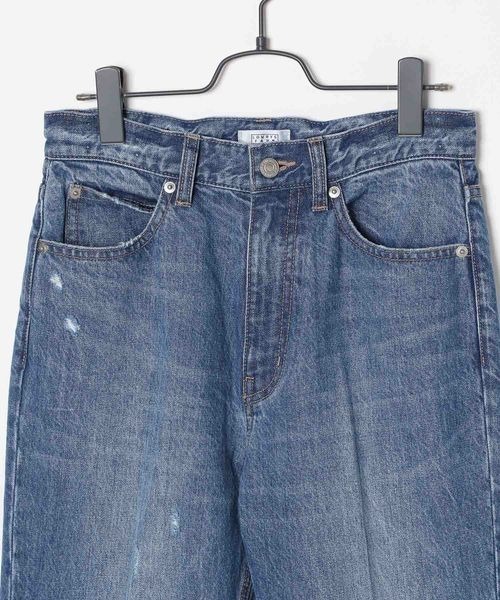 「LOWRYS FARM」 加工デニムパンツ LARGE ブルー系その他 レディース