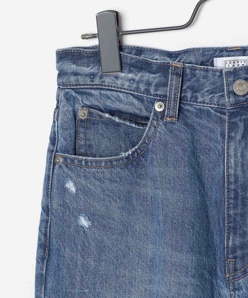 「LOWRYS FARM」 加工デニムパンツ LARGE ブルー系その他 レディース