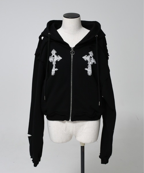 REFLEM（レフレム） ジップアップパーカー FREE ブラック レディース