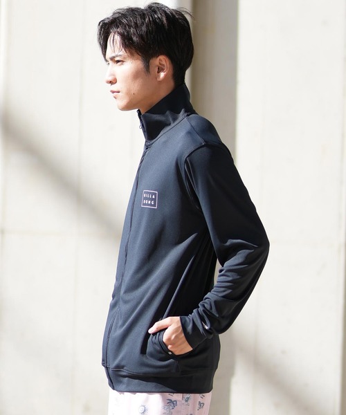 「BILLABONG」 ジャージブルゾン M ネイビー メンズ_画像9