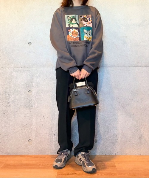 グレース♡人気の裏起毛スタースウェット♡少し難あり THE Yon トレーナー スウェット フロッキープリント裏起毛スウェット