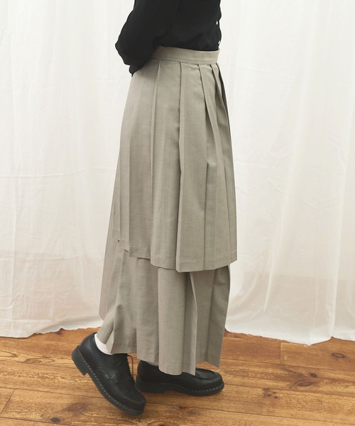 fig London（フィグロンドン） スカート apron pleats skirt
