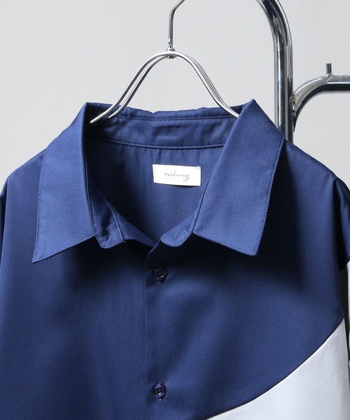 「Nilway」 半袖シャツ MEDIUM グリーン メンズ_画像2