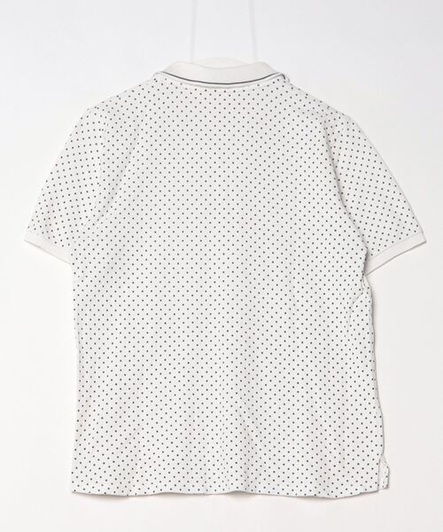 「CICATA」 ドット柄半袖ポロシャツ 3 ホワイト メンズ_画像2