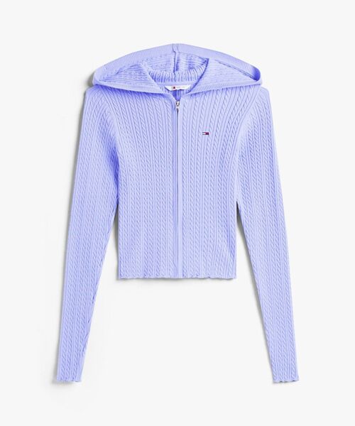 TOMMY JEANS（トミー・ジーンズ） ニット セーター フードジップアップ 