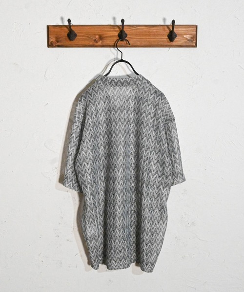 「Anytime Songs」 半袖シャツ MEDIUM ブラウン メンズ_画像5