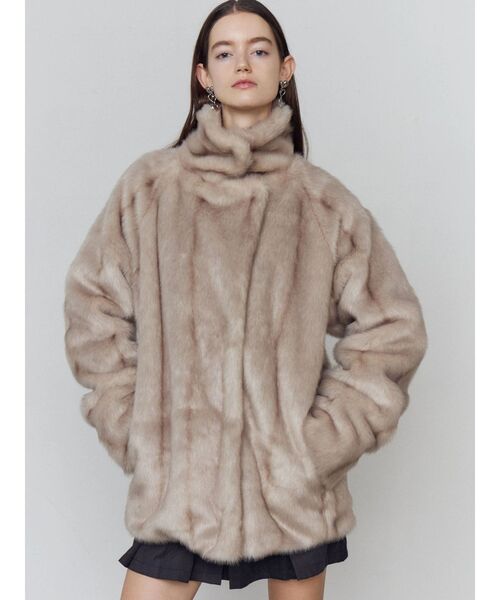 コート アウター ミディフェイクファーコート レディース EMODA（エモダ） コート アウター ミディフェイクファーコート