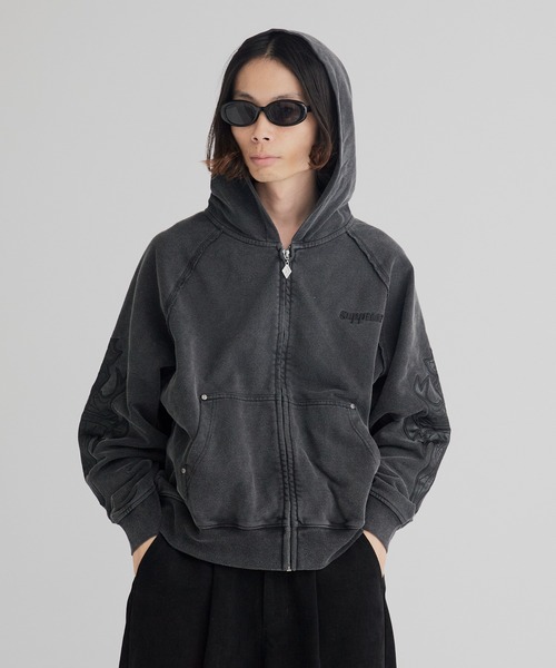 【専用です】#FR2GOLF ZipHoodieパーカー HEAVY WEIGHT 12.7oz 'POSTER BOY' LOGO ZIP HOODIE 長袖 パーカー 秋