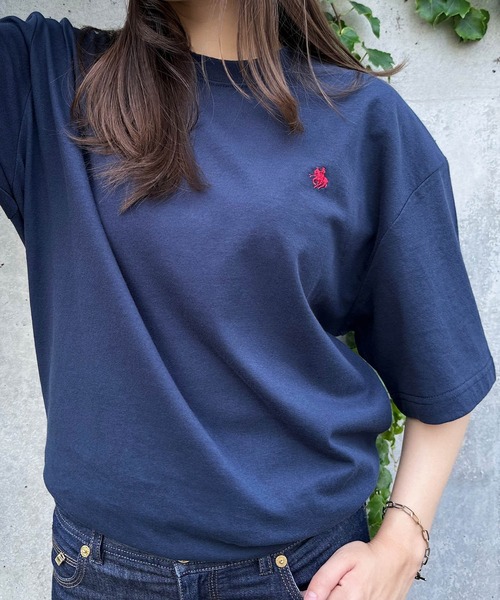「POLO BCS」 半袖Tシャツ L ホワイト レディース_画像3