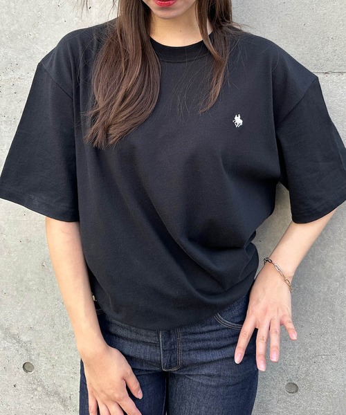 「POLO BCS」 半袖Tシャツ L ホワイト レディース_画像4