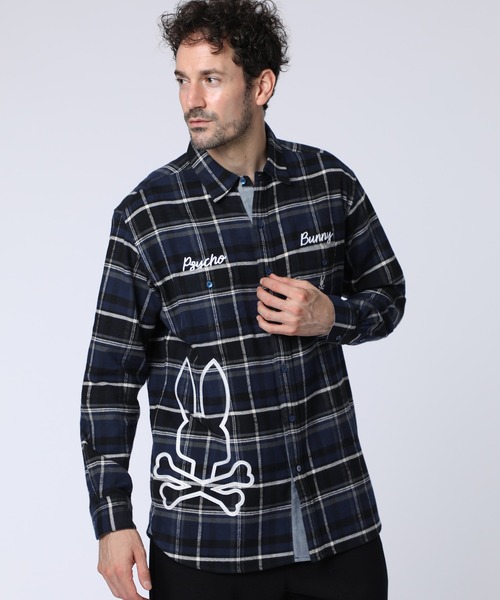 Psycho Bunny（サイコバニー） シャツ ヴィンテージチェーンステッチ