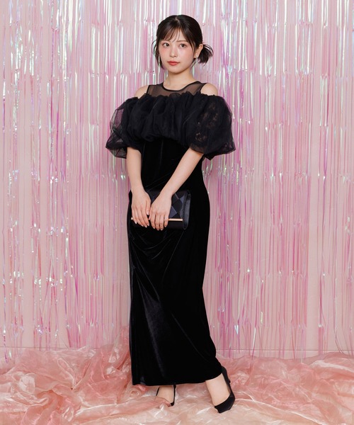 form forma（フォルムフォルマ） ドレス バルーンボレロ・ベロアドレス