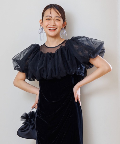 form forma（フォルムフォルマ） ドレス バルーンボレロ・ベロアドレス