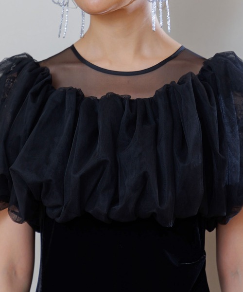 form forma（フォルムフォルマ） ドレス バルーンボレロ・ベロアドレス