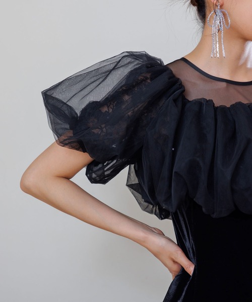 form forma（フォルムフォルマ） ドレス バルーンボレロ・ベロアドレス